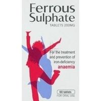 ferrous sulphate tablets 200mg x 60 tablets