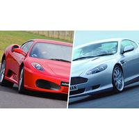 Ferrari and Aston Martin Driving at Brands Hatch