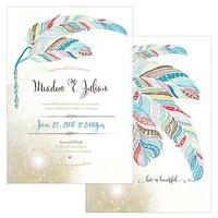 feather whimsy invitation