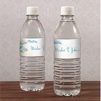 feather whimsy water bottle label