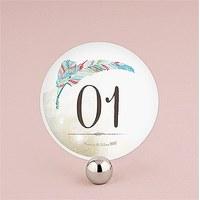 Feather Whimsy Round Table Numbers
