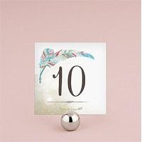 Feather Whimsy Square Table Numbers