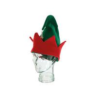 Festive 30cm Christmas Elf Hat - Green