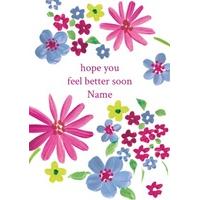 feel well personalised get well soon card
