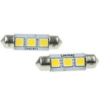 Festoon Car Warm White 2W SMD LED 3000-3500 Reading Light License Plate Light