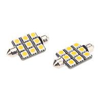 Festoon Car Warm White 1.5W SMD 5050 3000-3500 Reading Light