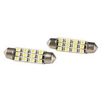 Festoon White 1W SMD 3528 6000 Reading Light Side Marker Light