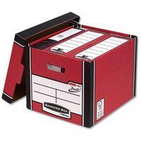 Fellowes Bankers Box Premium 726 (A4/Foolscap) Tall Storage Box with Lift-off Locking Ltd (1 x Pack of 10 Storage Boxes) Ref 7260701