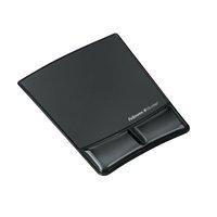 Fellowes Crystal Mouse Pad and Wrist Support (Black)