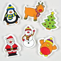Festive Friends Erasers (Pack of 12)