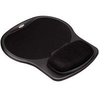Fellowes Easy Glide Gel Wrist Rest and Mouse Pad (Black)