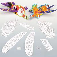 Festive Friends Colour-in Gliders (Pack of 8)