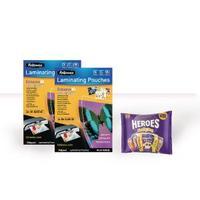 Fellowes A4 Super Quick Laminating Pouch with FOC Chocolate BB810497