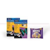 Fellowes A3 Laminating Pouch 80 Micron with FOC Chocolate BB810496