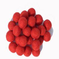 felt shapes 15cm balls assd 25pcs xmas red 374488