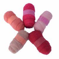 felting fibre wool asstd pack 5 rolls pinks 374443