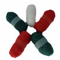 FELTING FIBRE WOOL ASSTD PACK 5 ROLLS XMAS 374453