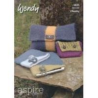 Felted Accessories, Clutch Bag, Purse and Table Cover in Wendy Aspire Chunky (5825)