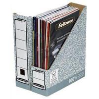 fellowes bankers box system a4 80mm magazine file grey 1 x pack of