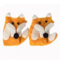 FELT FOXES 7CM X 4CM PACK OF 2 374537