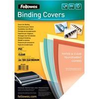 fellowes a4 pvc covers 240 micron pack of 100 pvc covers 53762