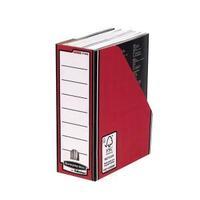 fellowes bankers box premium magazine file red 1 x pack of 10