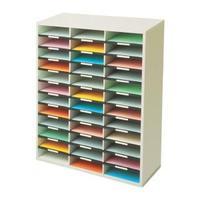 fellowes a4 literature sorter melamine laminated shell 36 compartments