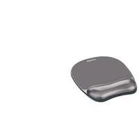 Fellowes Crystal Gel Mouse Pad with Wrist Rest Black Ref 9112101