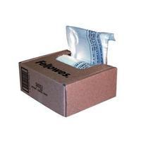 fellowes waste bags capacity 23 28 litre 1 x box of 100 bags for