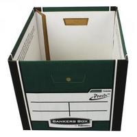 Fellowes Bankers Box Premium Presto Storage Box GreenWhite 7260801