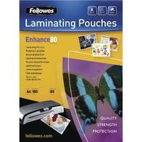 fellowes a4 enhance matt 160 micron laminating pouch pack of 100