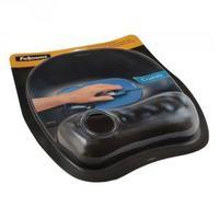 Fellowes Crystal Mouse Pad and Wrist Rest Black 9112101 Claim a