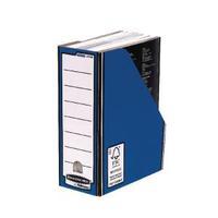 Fellowes Blue White Bankers Box Premium Magazine File Pack of 10
