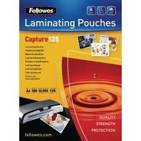 fellowes a4 capture laminating pouch 250 micron pack of 100 55307401