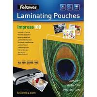 Fellowes A4 Impress Glossy Laminating Pouch 200 Micron Pack of 100