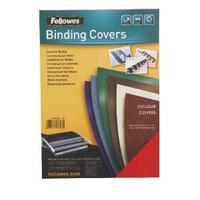 fellowes delta black leather board covers a4 pack of 100 5370402