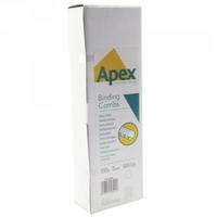 Fellowes Apex 8mm White Plastic Binding Combs Pack of 100 6200201
