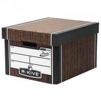 Fellowes Pack 10 Classic Woodgrain Storage Box Plus Free Pack