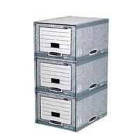 Fellowes Bankers Box System Storage Drawer Grey and White 01820