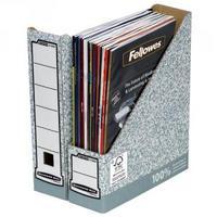 Fellowes GreyWhite Bankers Box Premium Magazine File Pack of 10 186004