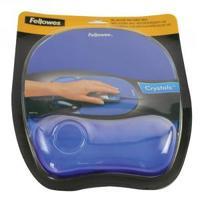 Fellowes Crystal Gel Mouse Pad Blue 9114106