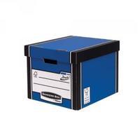 Fellowes Bankers Box Premium Presto Storage Box Blue White 7260601
