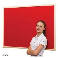 felt noticeboard with timber effect frame 900 x 600mm