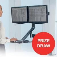 Fellowes Extend Sit-Stand Workstation Dual Monitor Attachment 1016mm