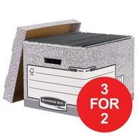 Fellowes Bankers Box System A4Foolscap Standard Storage Box 1 x Pack