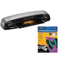 fellowes saturn 3i a3 laminator with free laminating pouches pack of