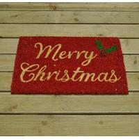 Festive Merry Christmas Coir Doormat by Gardman