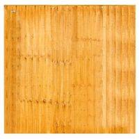 Feather Edge Overlap Fence Panel (W)1.83m (H)1.5m Pack of 4