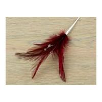 Feather & Diamante Feathers Wine