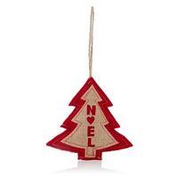 felt red natural with noel tree decoration
